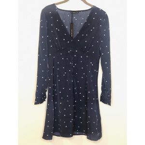 Long sleeves mini dress
